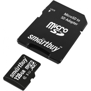 Smart Buy Карта памяти MicroSDXC 128GB UHS-I Class 10 c адаптером SD