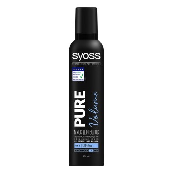 Syoss Мусс для волос Pure Volume экстрасильная фиксация 250 мл