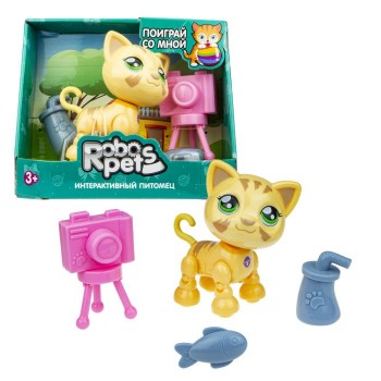 Интерактивная игрушка 1 Toy Robo Pets Милашка котенок Т16980