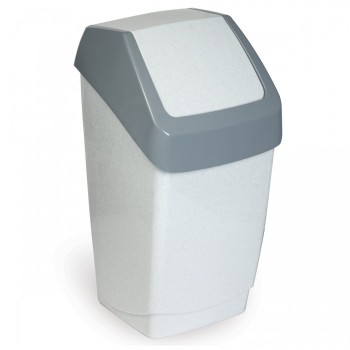 Idea Ведро-контейнер с крышкой (качающейся) для мусора Хапс 15 л