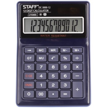 Staff Калькулятор настольный водонепроницаемый Plus DC-3000-12 12 разрядов