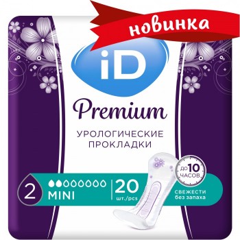 iD Урологические прокладки Premium Mini 20 шт.