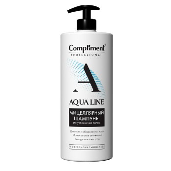 Compliment Professional Aqua Line Мицеллярный шампунь для увлажнения волос 1000 мл