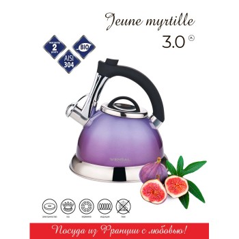 Vensal Чайник Jeune Myrtille 3.0 л VS3004