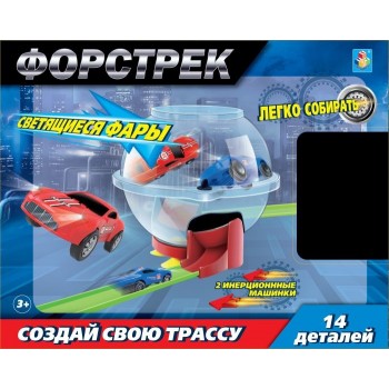 1 Toy Форстрек автодром: 2 машинки и сфера