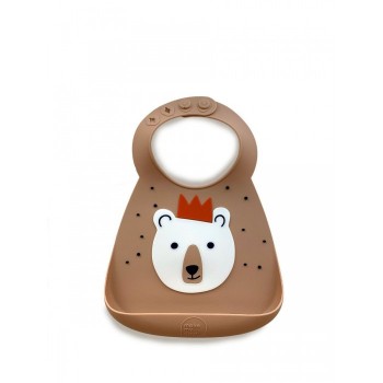 Нагрудник Make my day Baby Bib Bear with crown