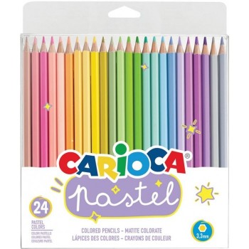 Carioca Карандаши цветные Pastel 24 цвета