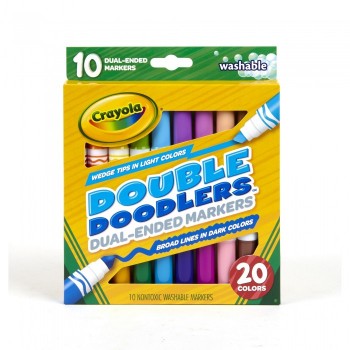 Фломастеры Crayola Смываемые двусторонние 10 шт.