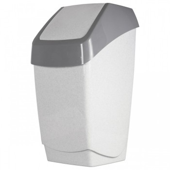 Idea Ведро-контейнер с крышкой (качающейся) для мусора Хапс 25 л