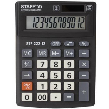 Staff Калькулятор настольный компактный Plus STF-222 12 разрядов