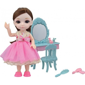 Funky Toys Игровой набор туалетный столик и Кукла Малышка Лили 16 см