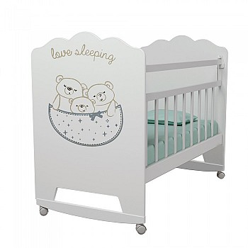 Детская кроватка ВДК Love Sleeping колесо-качалка