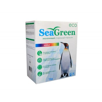 SeaGreen Порошок стиральный для цветных вещей бесфосфатный концентрированный 1 кг
