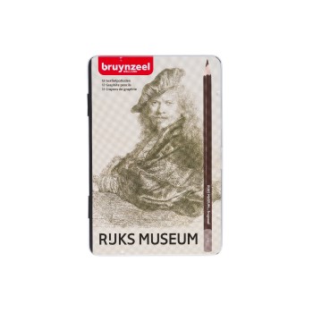 Bruynzeel Набор чернографитных карандашей The Rijksmuseum Автопортрет Рембрандт 12 шт.