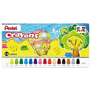 Pentel Восковые мелки Crayons 16 шт.