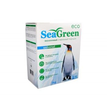 SeaGreen Порошок стиральный универсальный бесфосфатный концентрированный 1 кг