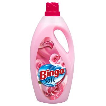 Bingo Кондиционер для белья Pink Rose Soft с ароматом розы 3 л