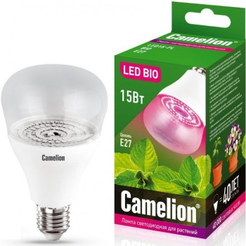 Светильник Camelion LED лампа для растений LED15-PL/BIO/E27