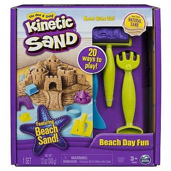 Kinetic Sand Кинетический песок набор для лепки Веселая пляжная игра