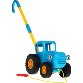 Каталка-игрушка Умка Синий Трактор с палкой