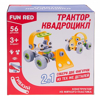 Fun Red Конструктор гибкий Транспорт