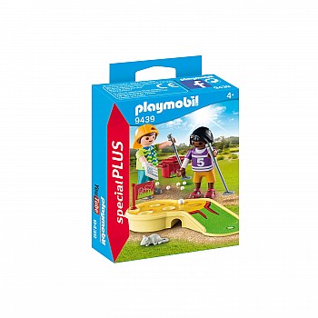 Playmobil Конструктор Играющие дети в минигольф