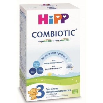 Сухая частично адаптированная молочная смесь Hipp Combiotic 3, 300гр