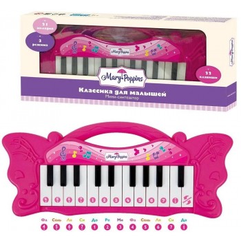Мини-синтезатор Mary Poppins "Классика для малышей" 453190, розовый