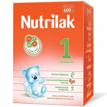 Молочная сухая смесь Nutrilak 1, 600гр
