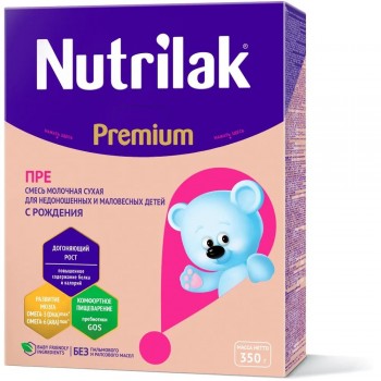 Смесь молочная Nutrilak Premium ПРЕ, 350гр.