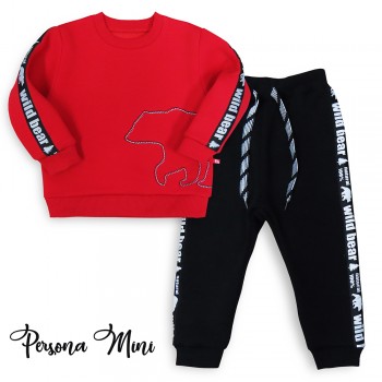 Комплект одежды Persona Mini "Wild Bear": толстовка и штаны, для мальчика