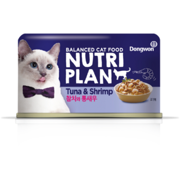 NUTRI PLAN Тунец с креветками в собственном соку для кошек , 160 гр