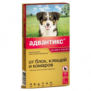 Адвантикс GOLD Капли антипаразитарные для собак от 10 до 25 кг, 1 пипетка