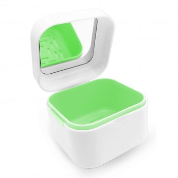 Dentalpik Контейнер для хранения протезов с зеркалом DP2, зеленый