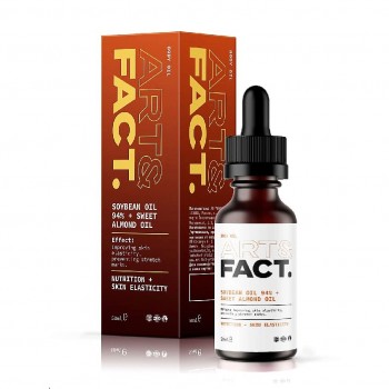 ART&FACT Питательное масло для тела для профилактики растяжек с маслом сои 93,99% и миндаля