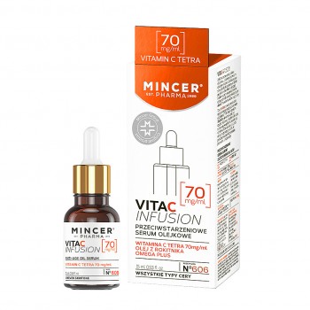 MINCER est PHARMA 1989 VitaCInfusion Маслянная антивозрастная сыворотка для лица с витамином С 15мл