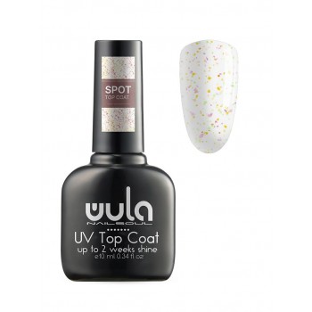 WULA NAILSOUL Wula nailsoul UV Верхнее покрытие с цветным глиттером Spot Top Coat, тон S01, 10мл