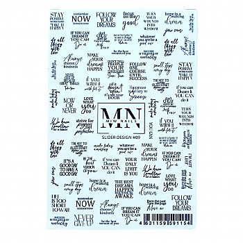 MIW NAILS Слайдер дизайны серии Монохром, черно-белые дизайны №09