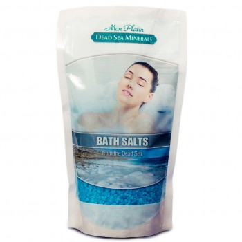 MON PLATIN Натуральная Соль Мёртвого моря с ароматическими маслами (голубая)