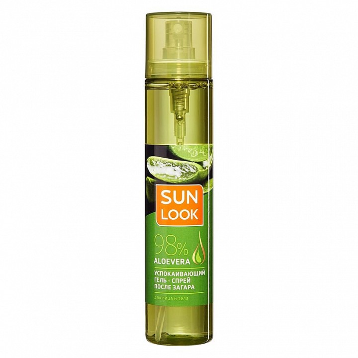 SUN LOOK Гель-спрей для лица и тела успокаивающий с алоэ после загара