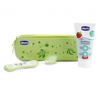 Chicco Набор детский для чистки зубов (зеленый)