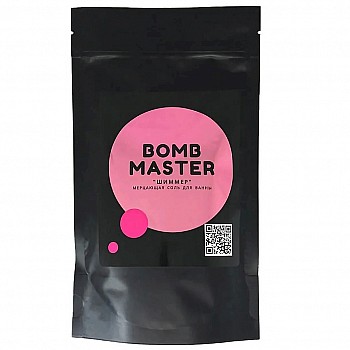 BOMB MASTER Шиммер - мерцающая соль для ванн, розовый