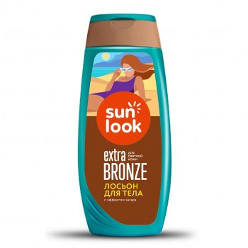 SUN LOOK Лосьон для тела I LOVE BRONZE с эффектом загара для светлой кожи