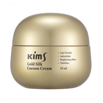 Kims Крем антивозрастной для лица с протеинами кокона шелкопряда Gold Silk Cocoon Cream