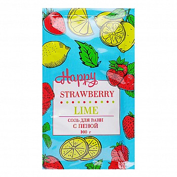 LABORATORY KATRIN Соль для ванн с пеной Happy Strawberry & Lime