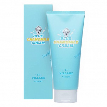 VILLAGE 11 FACTORY Успокаивающий гель крем с экстрактом голубой ромашки Blue Chamomile Cream