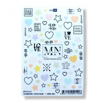 MIW NAILS Stickers-Наклейки на липкой основе S-04
