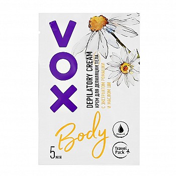 VOX Крем для депиляции тела с экстрактом ромашки и маслом ши