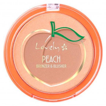 LOVELY Румяна и бронзирующая пудра для лица PEACH BRONZER & BLUSHER