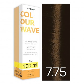 MALECULA Профессиональная перманентная крем-краска Colour Wave 7.75 Какао Блонд